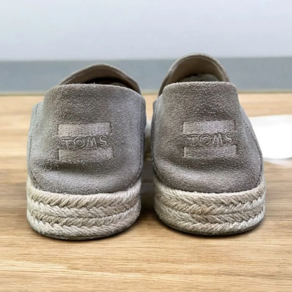 TOMS Carolina espadrille in Dune Suede Women’s Size 11